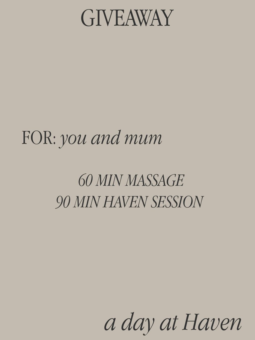 Instagram post from havenwellness.au. This post is in position 1.